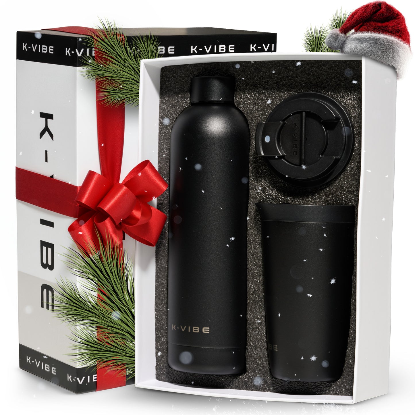 K-VIBE Geschenkbox Edelstahl (Schwarz)