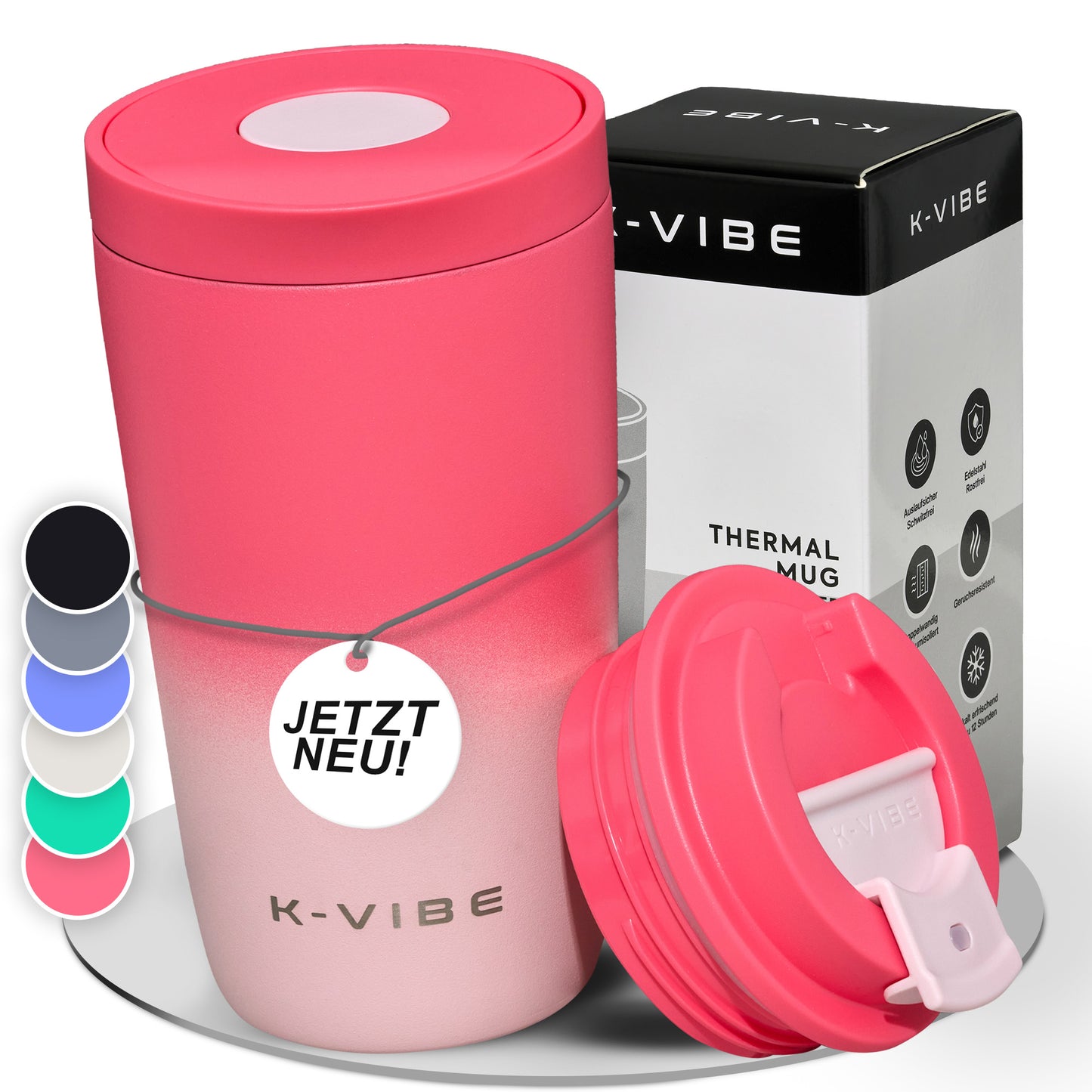 Thermobecher 350ml für Kaffee oder Tee