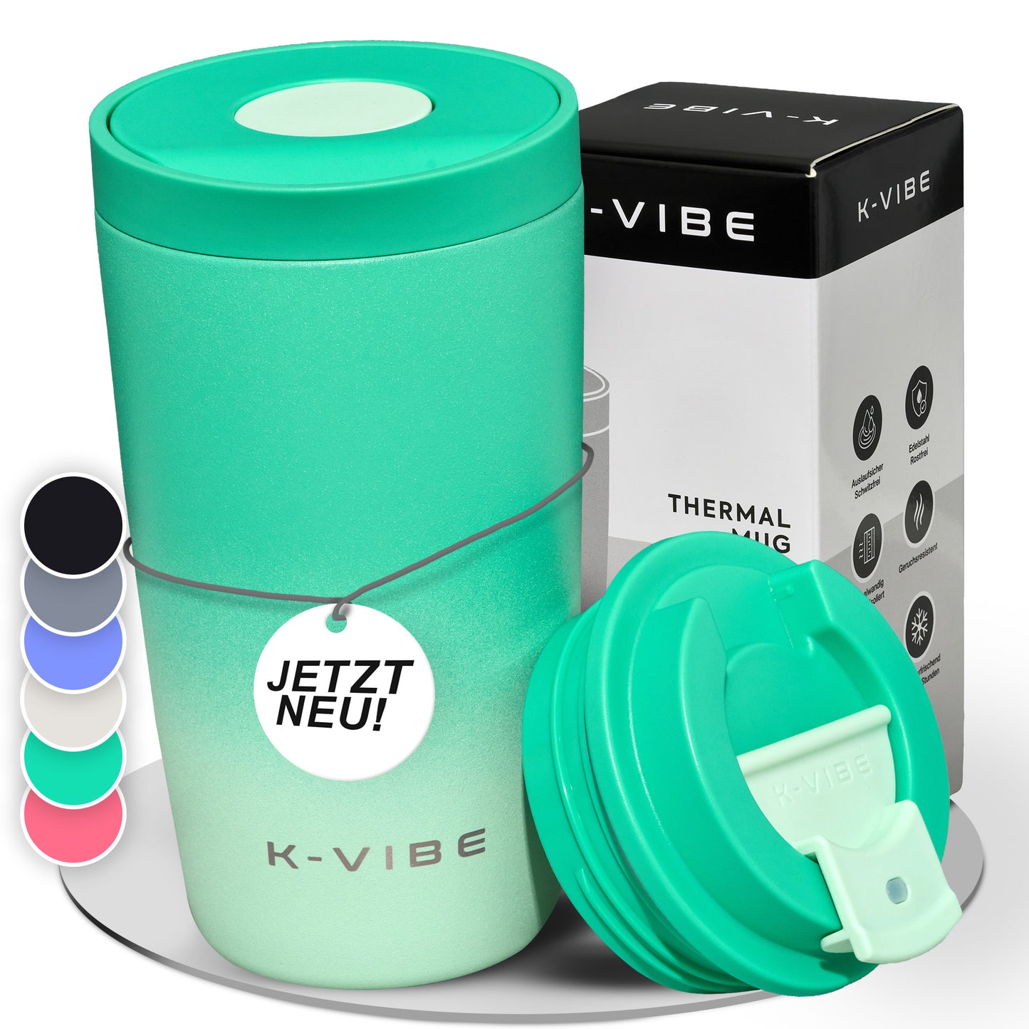 Thermobecher 350ml für Kaffee oder Tee