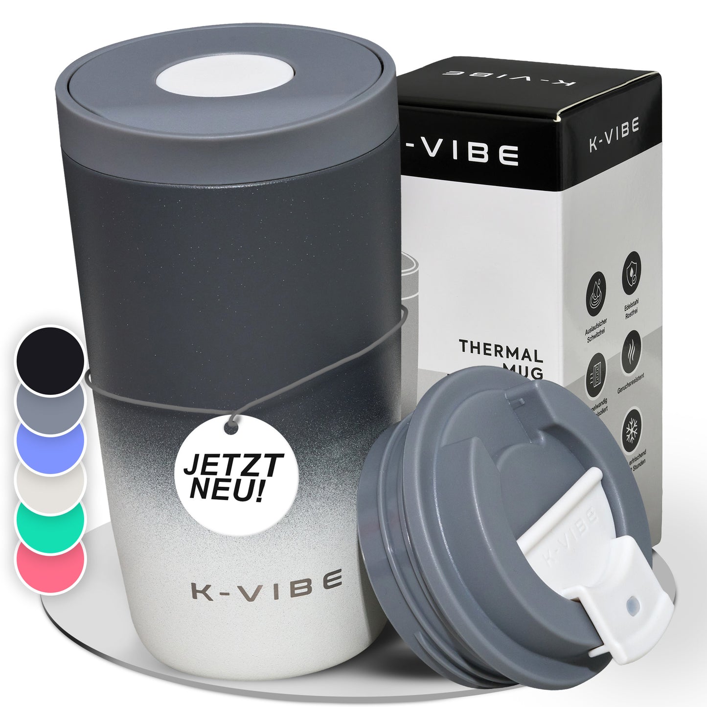 Thermobecher 350ml für Kaffee oder Tee